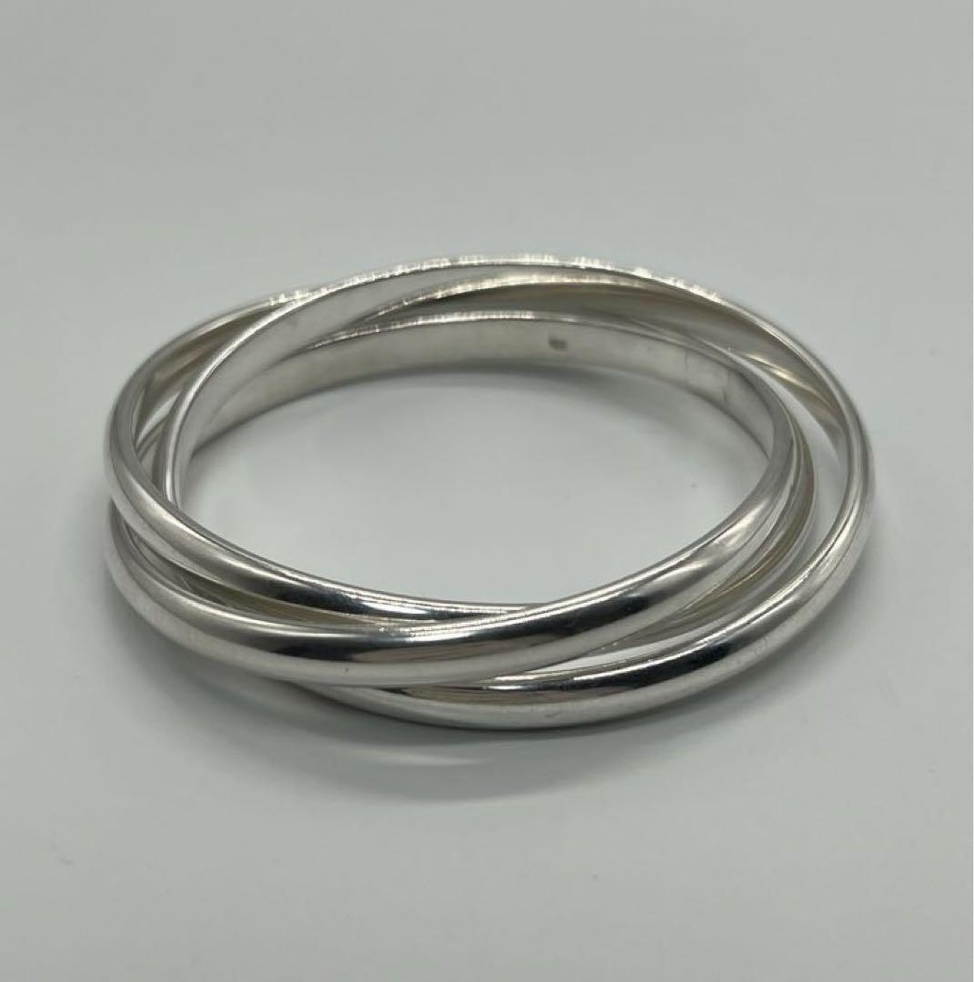 ティファニー TIFFANY ヘビートリニティ 3連バングル SV925