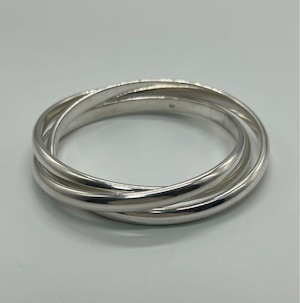 ティファニー TIFFANY ヘビートリニティ 3連バングル SV925