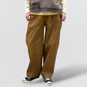 vm 8oz slub denim wide straight-leg pants