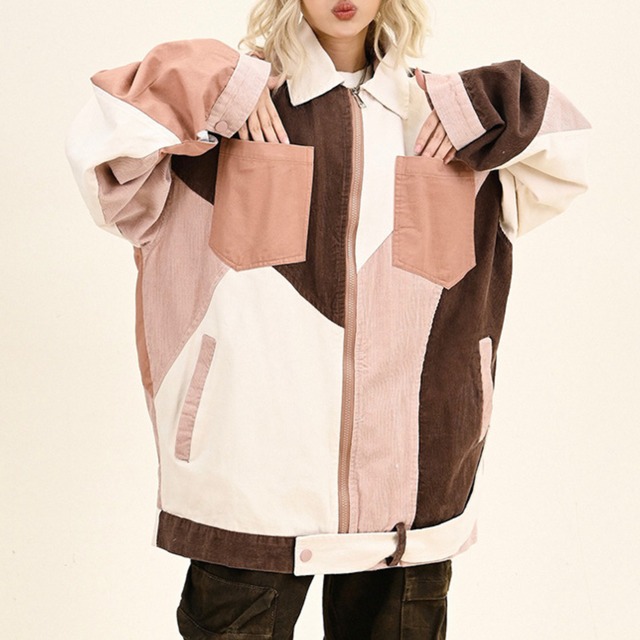 patchwork color jacket　パッチワークカラージャケット　J0652