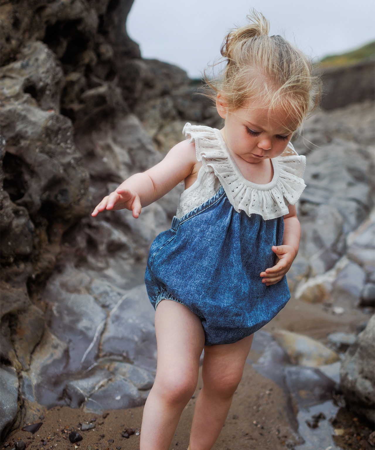 MABLI　ELENA VEST - SHELL MELANGE(18m,2y)