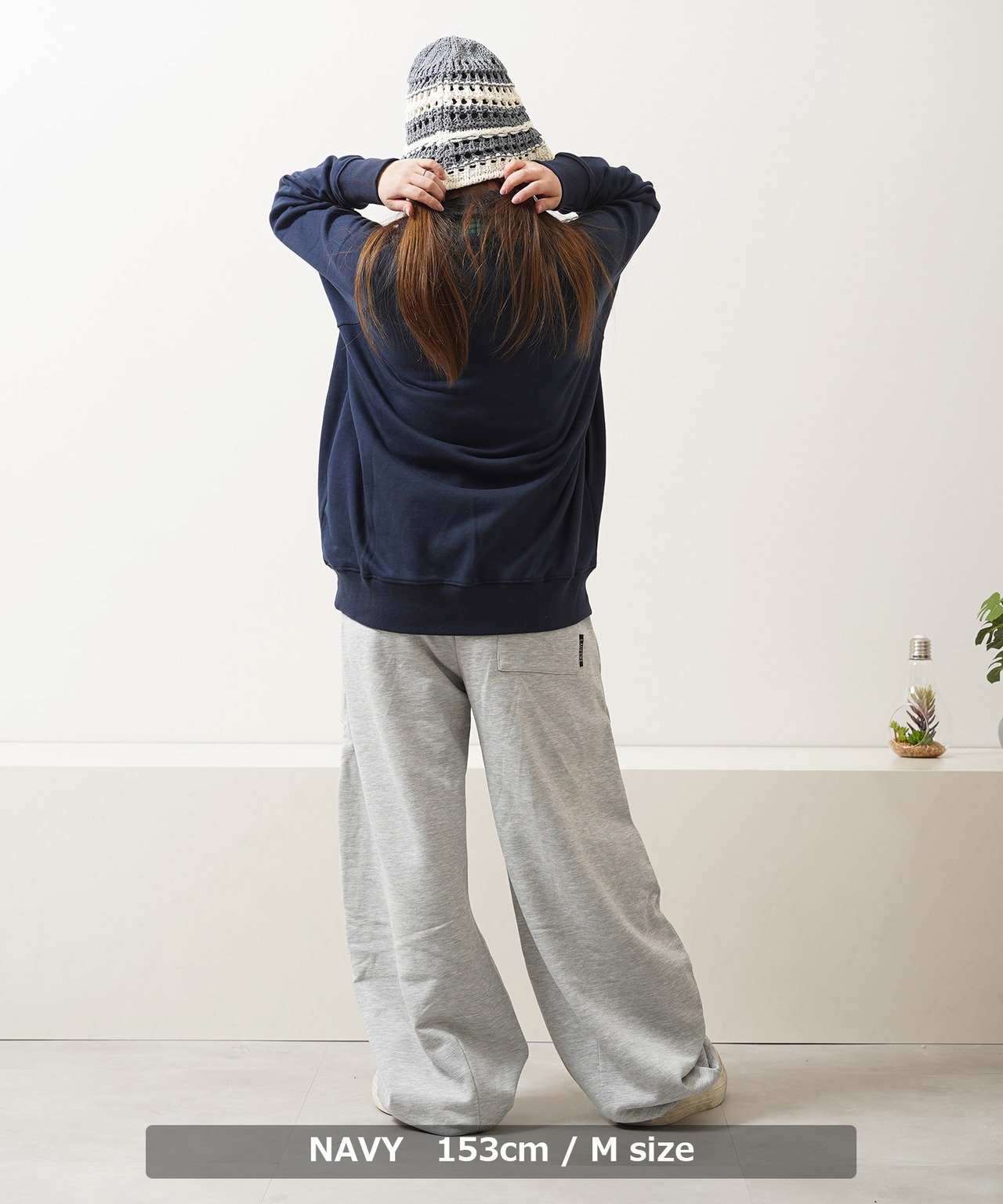 ◆フェイクレイヤード カレッジ スウェット◆ng-61225