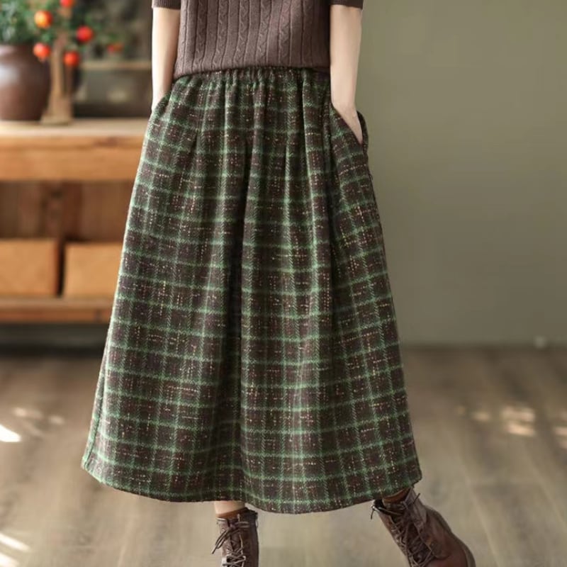 Aラインミディアム丈スカート M1462