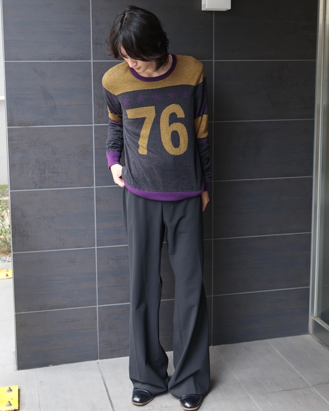 center press wide straight slacks