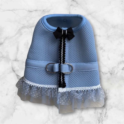 【メッシュハーネス】ブルー★リボン【クリックポスト¥185全国一律】