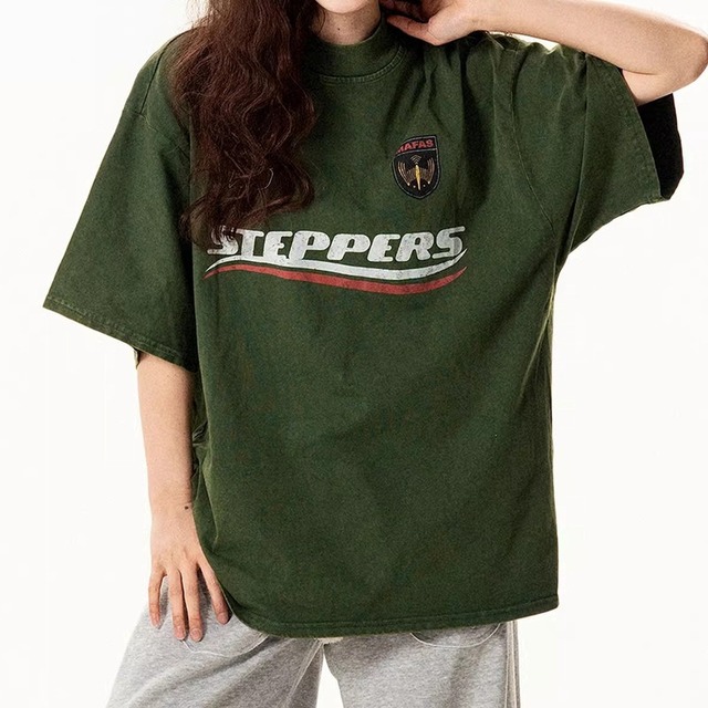 Logo Crew Neck Short Sleeve Oversized T-Shirt ◇3color M0073