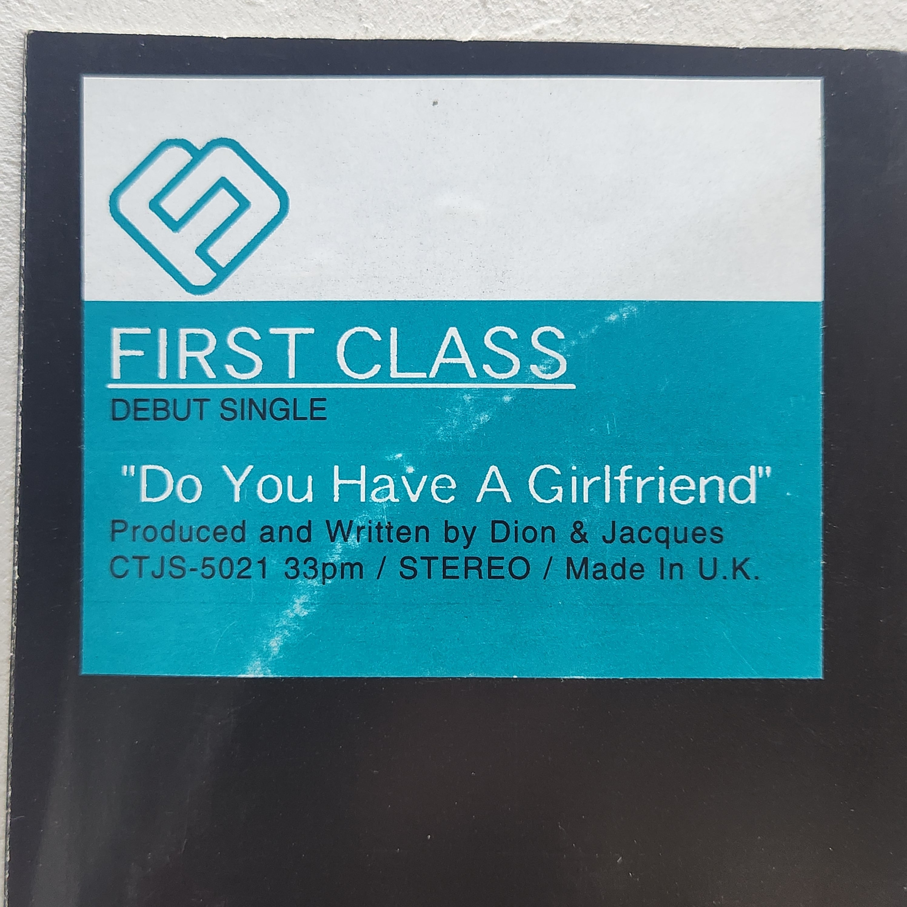 First Class / Do You Have A Girlfriend [CTJS-5021] - 画像2
