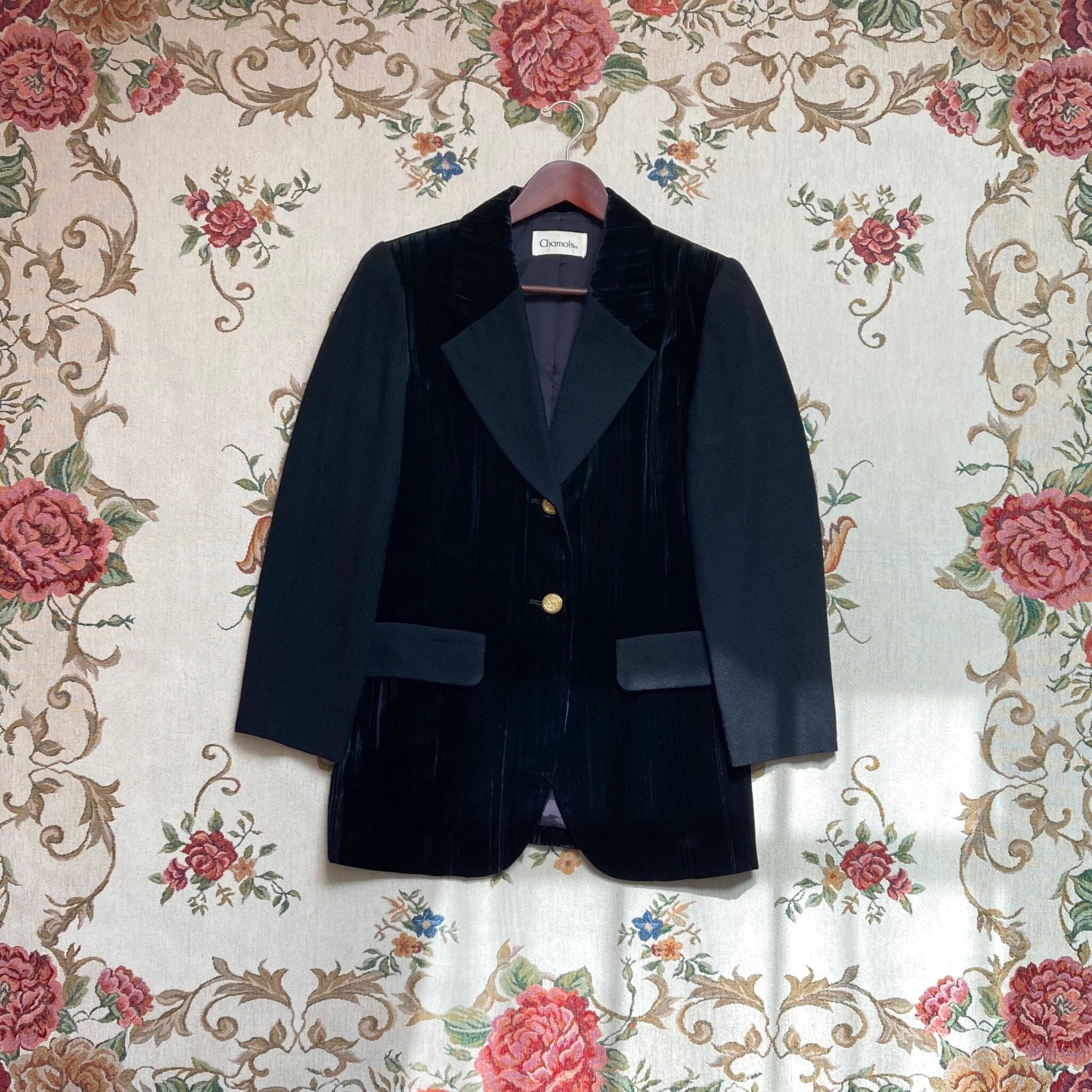 JAPAN vintage velor pattern jacket