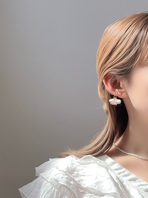 hydrangea pierce/earring