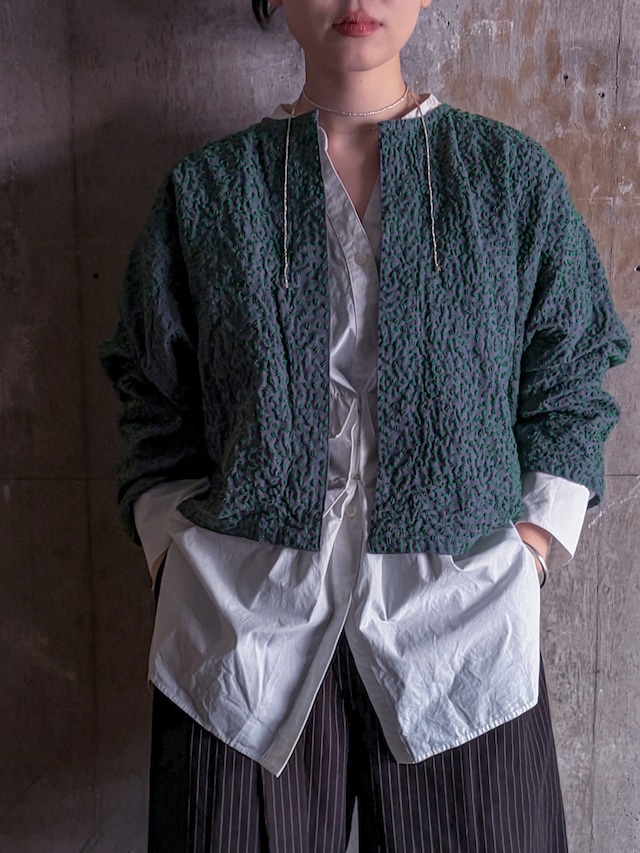 Thai/Sashiko Jackets(Navy×Green) Thai/Sashiko Jackets(Navy×Green)