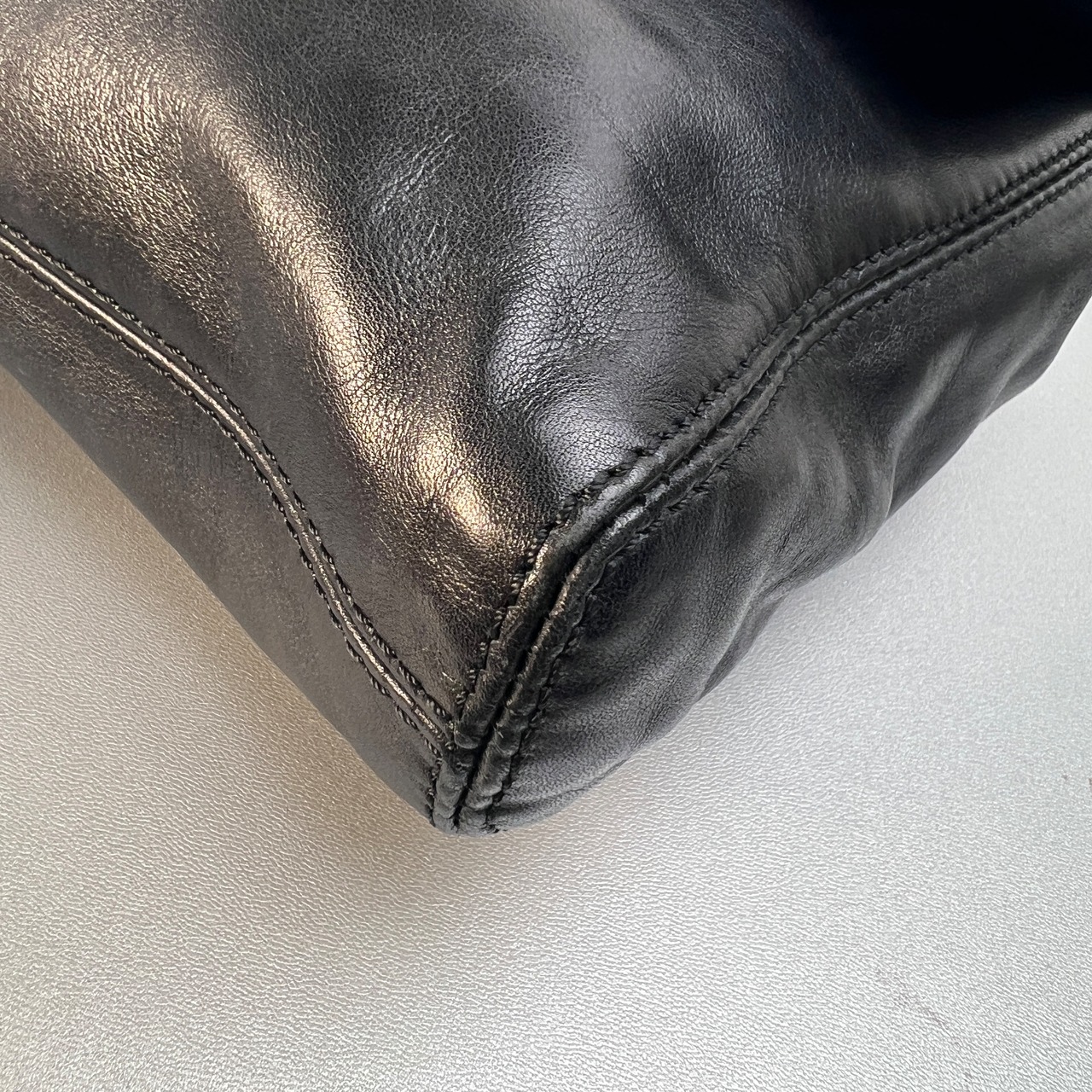 CHANEL シャネル ココマーク  ラムスキン ショルダーバッグ ブラック A-9721