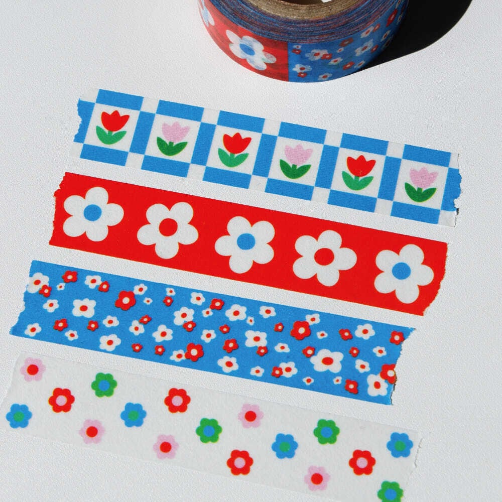 fruit fries】マスキングテープ Bloom Patterns | 韓国文具・雑貨
