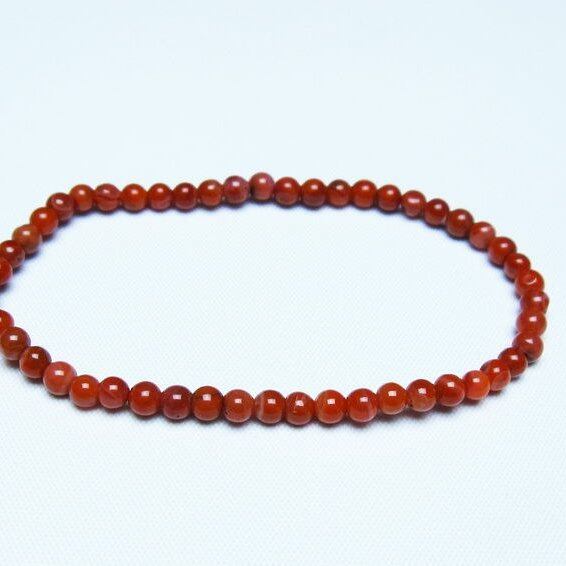 ナンホーンアゲート ブレスレット 4mm アゲート ブレス 一点物 メール便可 [M便 1/10] 111-47520