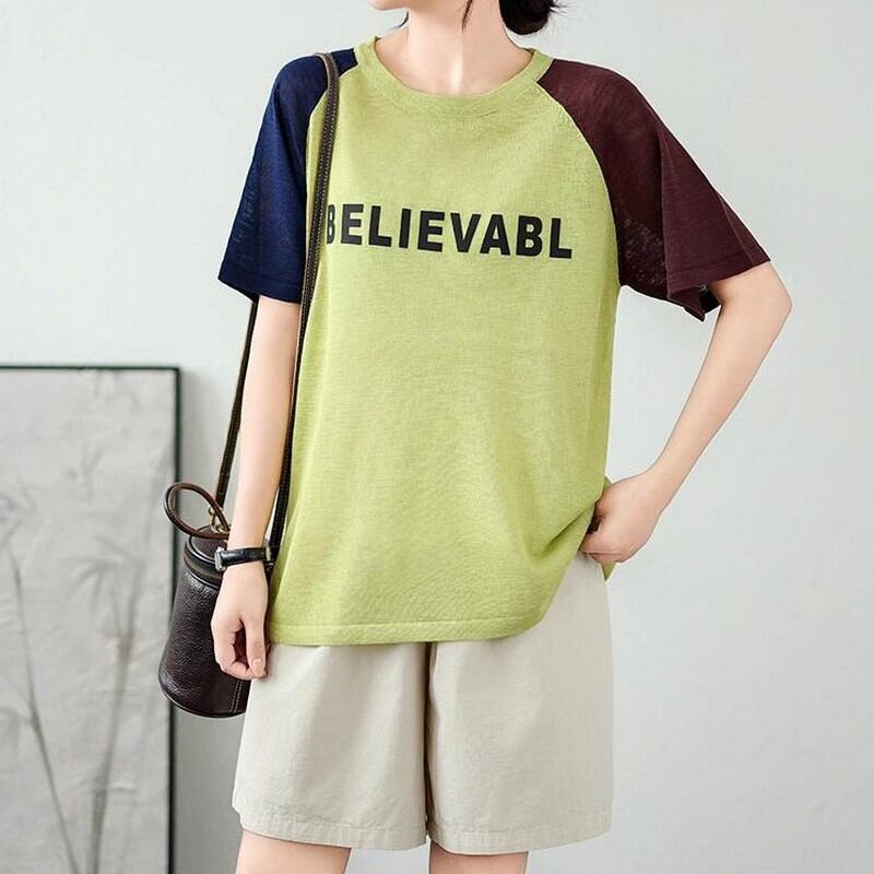 半袖ロゴラグランTシャツ(5色)10536