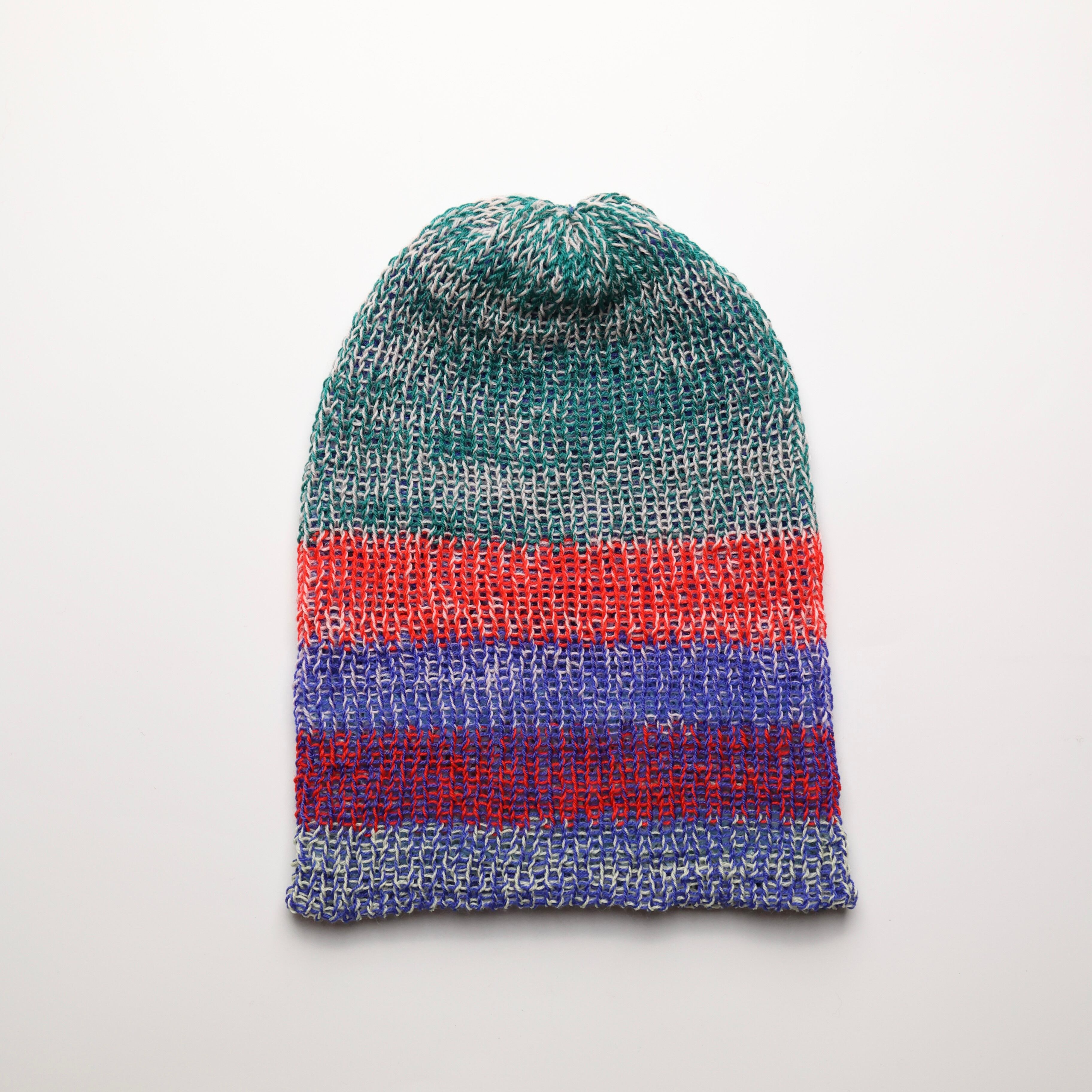 90s OLD STUSSY/Logo embroidery Long Beanie/Free/刺繍ロゴ/ロング
