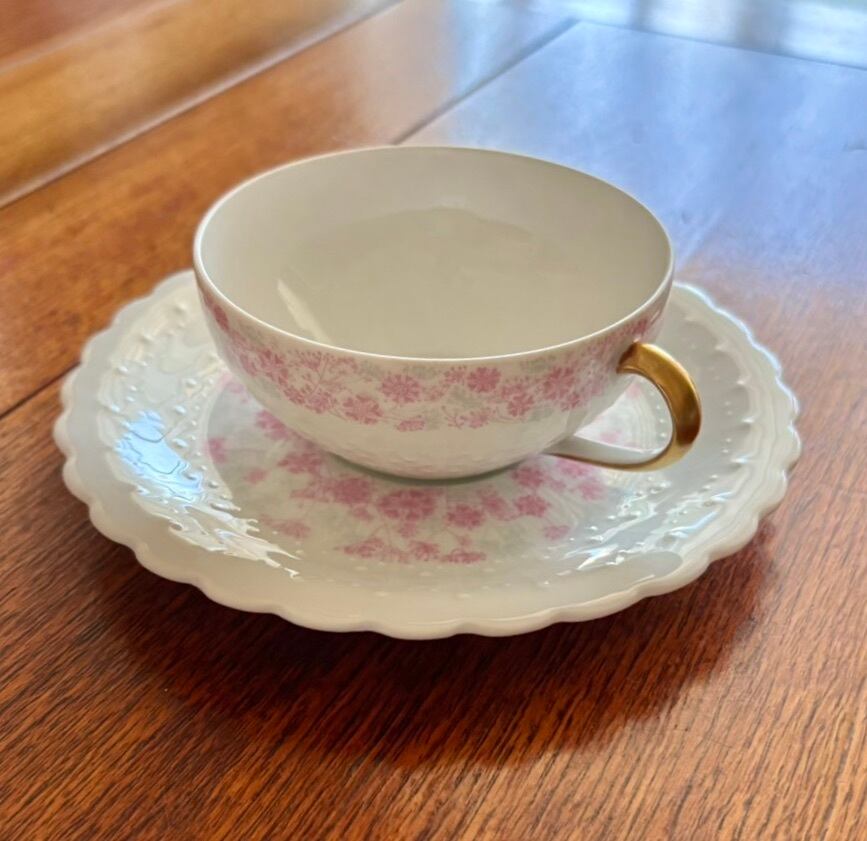 リモージュ　 ジョルジュボワイエ    デミタスカップ&ソーサー フランス リモージュ ジョルジュ ボワイエ デミタスカップ