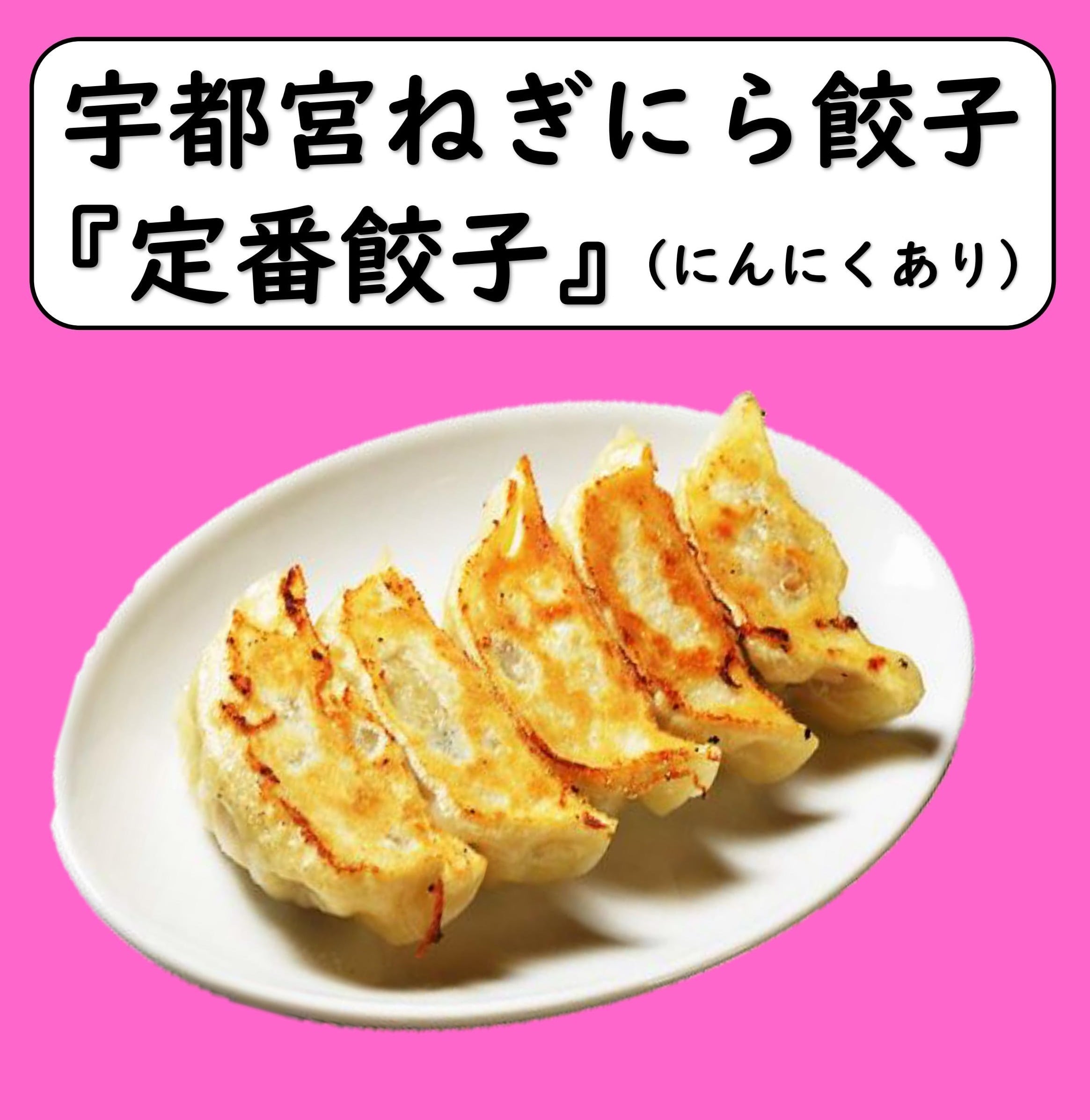 Neginira　Gyoza　Utsunomiya　冷凍　定番餃子（にんにくあり）　【80個】宇都宮ねぎにら餃子　MINTEN