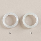 【14.5号】大人 レディースで上品な氷翡翠 くり抜き甲丸リング A貨翡翠 jd_rg1075