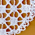 ドイリー　丸　フランスリネン　花びん敷き 12CLcw10-2