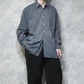 multi stripe jacquard weave shirt