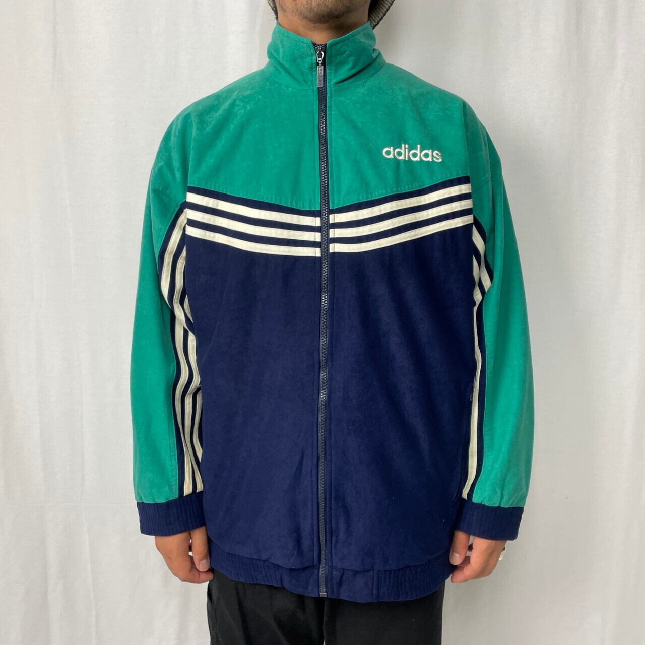 90年代 adidas アディダス ベロア 切り替え ジャージ トラック ...