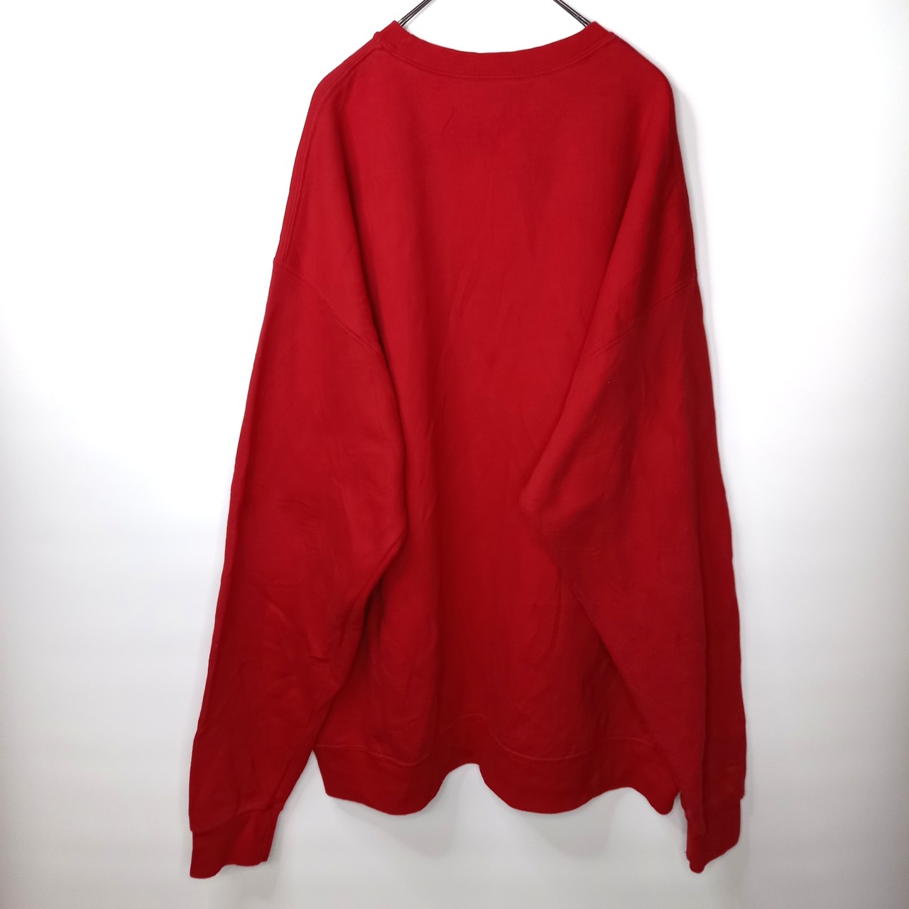 フルーツオブザルーム　クルーネック　スウェット　トレーナー　無地　レッド　XL