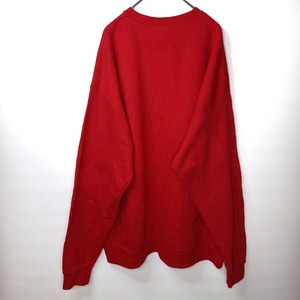 フルーツオブザルーム　クルーネック　スウェット　トレーナー　無地　レッド　XL