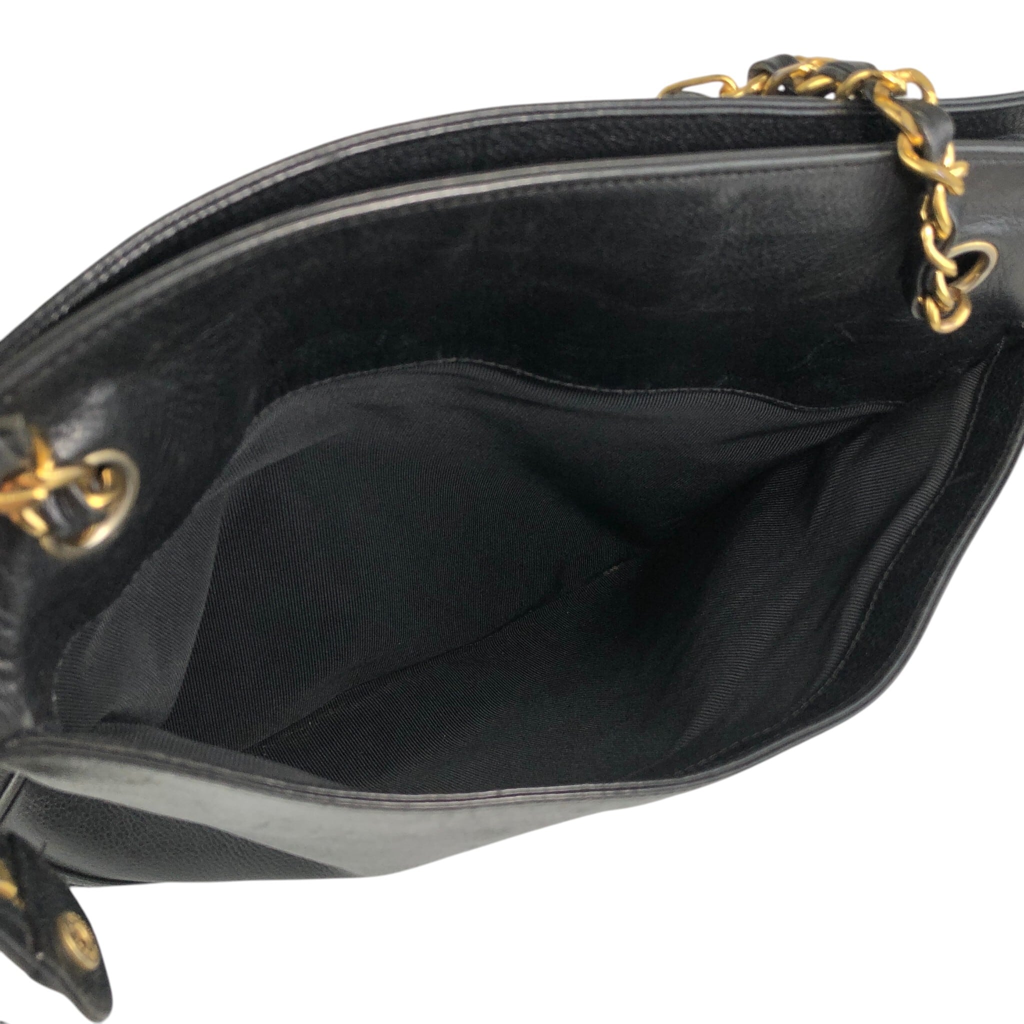 CHANEL シャネル トリプルココ ショルダーバッグ ブラック レザー