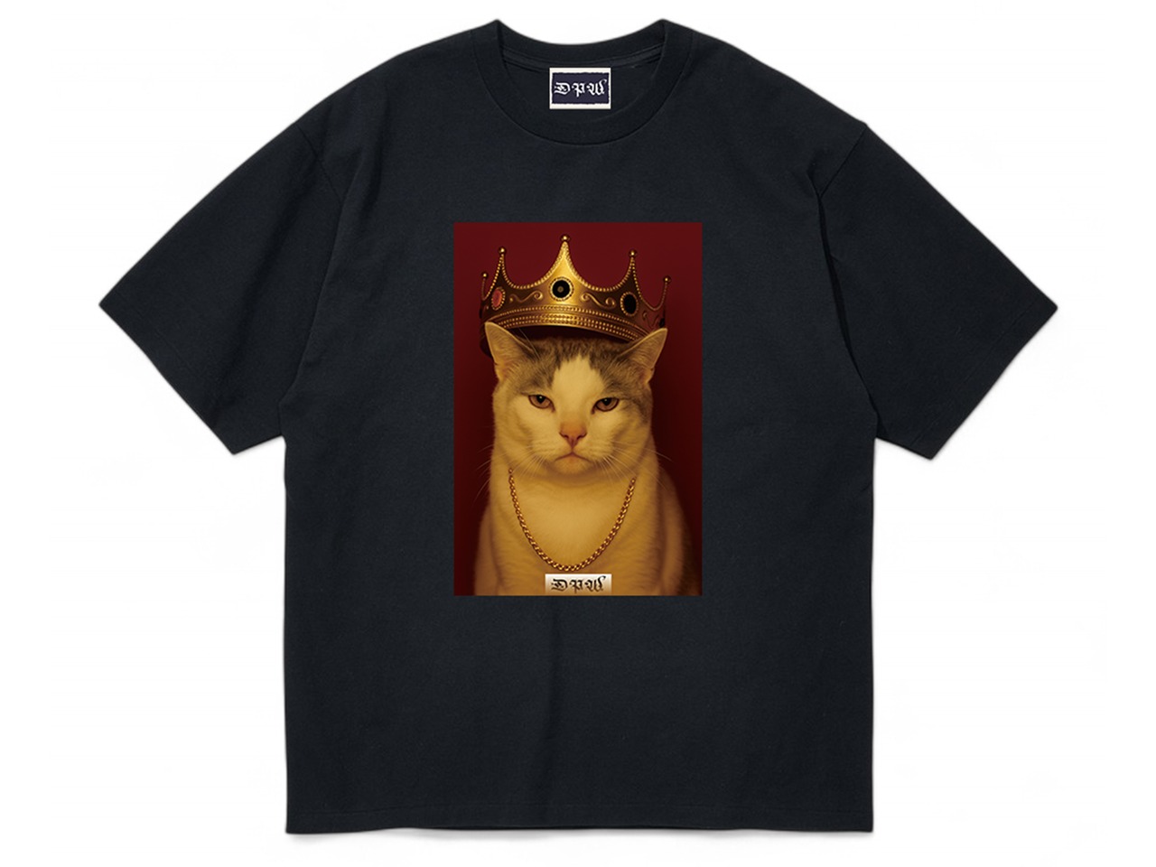 CAT KING　S/S Tee / BLACK　日本製