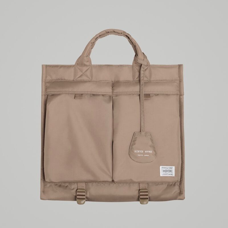 HYKE【ハイク】POTER X HYKE 2 WAY TOTE BAG 19259 / SAND STONE . | glamour online  powered by BASE