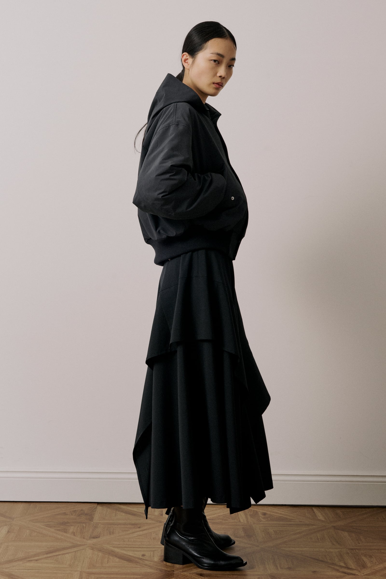 フードリブブルゾン / 撥水タフタ / U744-Y01-910 | UJOH ― UJOH