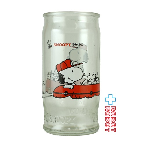 ピーナッツ・ギャング スヌーピー &#039;96-01 ガラス 空き瓶 カップ グラス