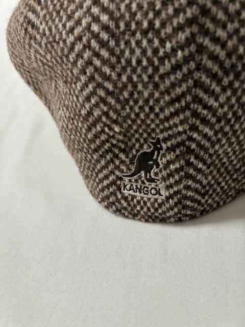 Embroidery Design Herringbone Tweed Flat Cap "KANGOL"