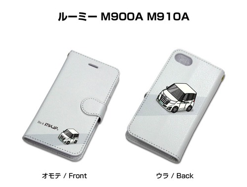 ボディ25色設定　手帳型iPhoneケース トヨタ ルーミー M900A M910A