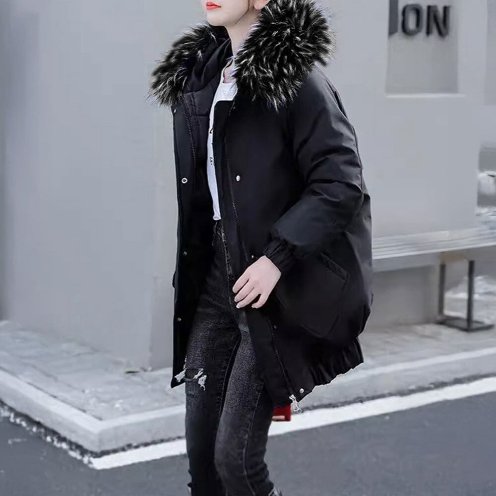 ダウン ジャケット レディース 秋冬 韓国 防寒 保温 暖かい フード付き