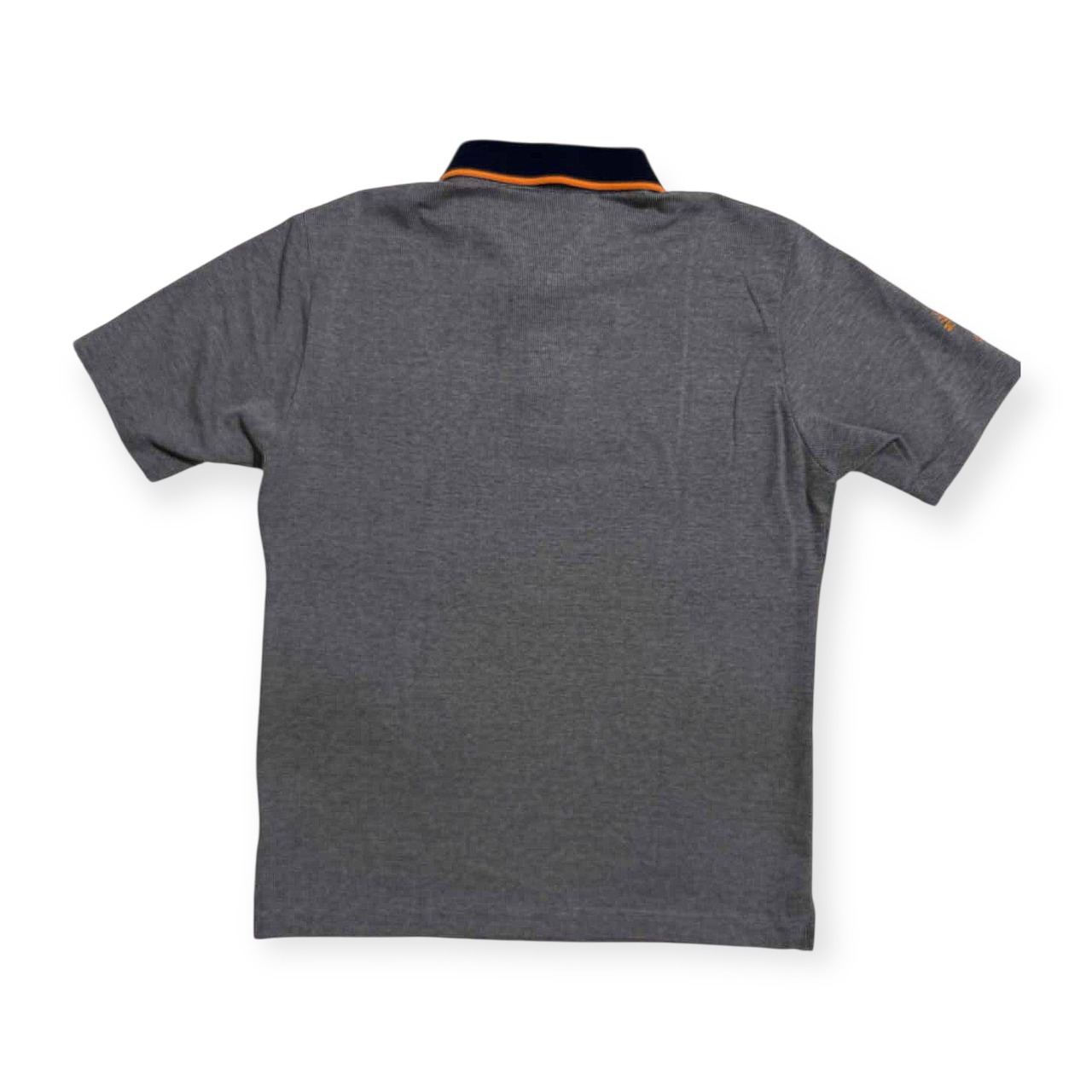 Munsingwear マンシング ウェア ペンギン刺繍 半袖 ポロシャツ L /メンズ/ゴルフ/ネイビー×オレンジ/日本製