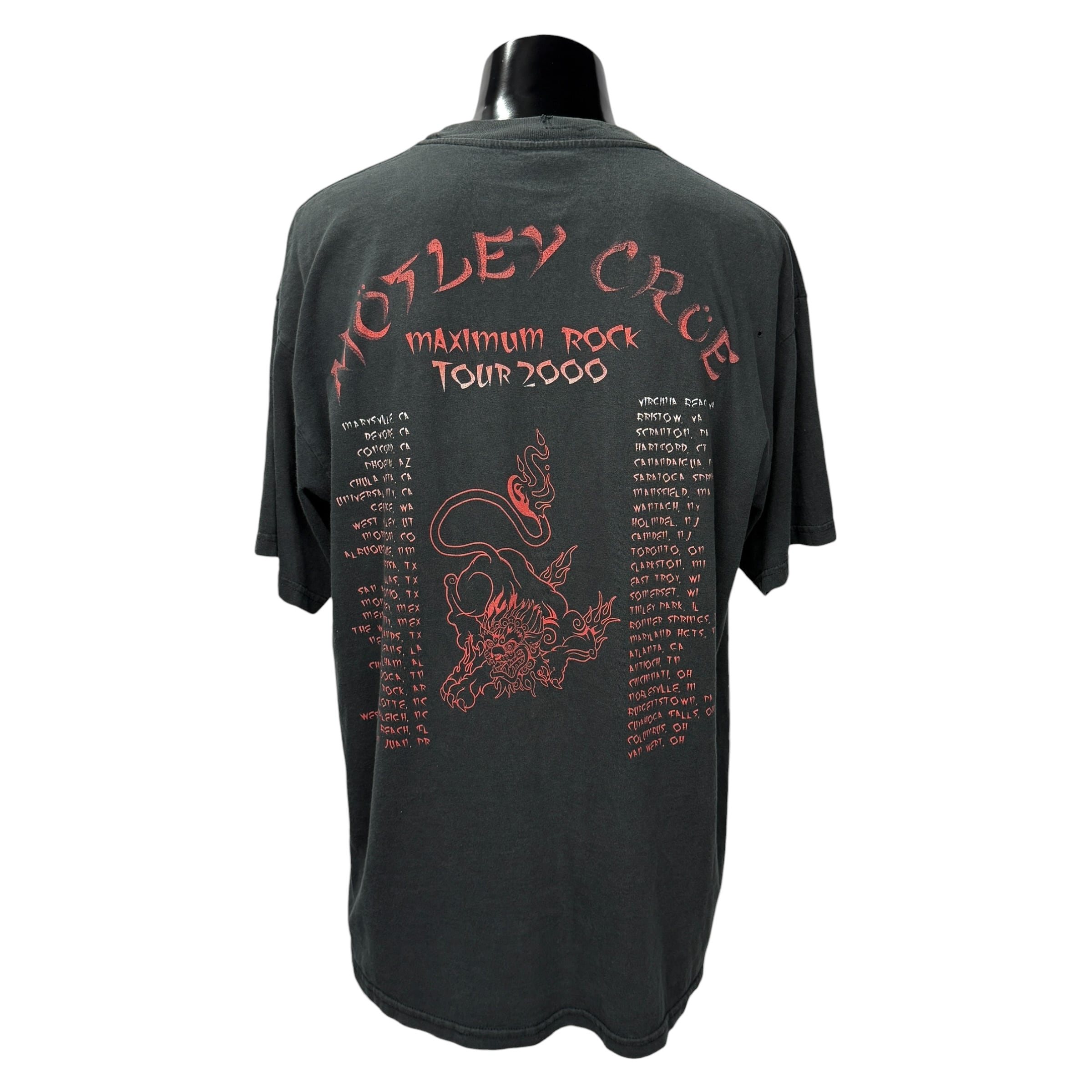 MOTLEY CRUE】モトリークルー “NEW TATTOO TOUR” Tシャツ
