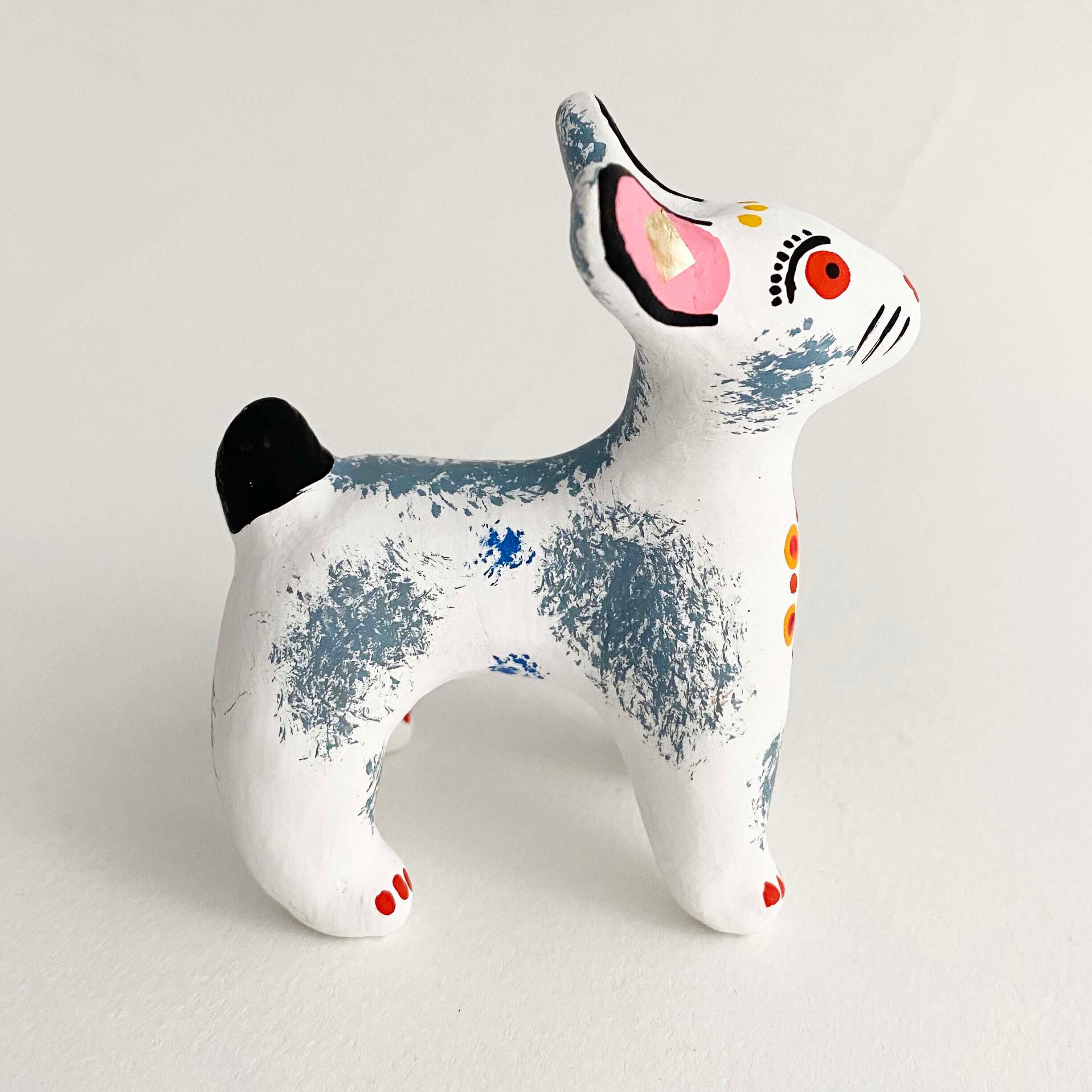 ディムコヴォ土人形 うさぎ / おすわり | kokeshka