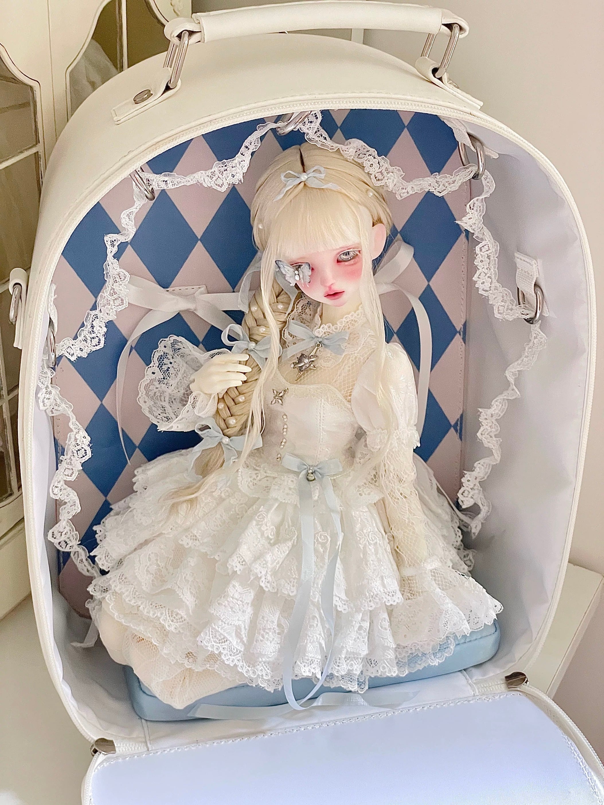 ⭐️店頭品⭐️1/4・1/6サイズ共用【melon box】劇場型ドールキャリー