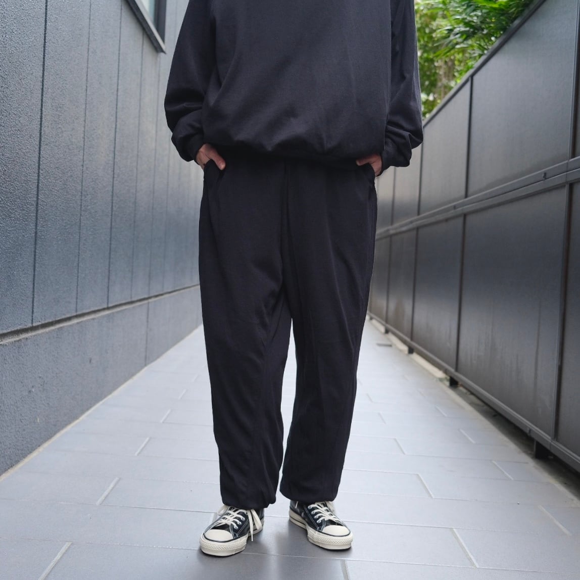 COMOLI(コモリ) / リバーシブルパンツ-BLACK-(B01-06014) | Signs