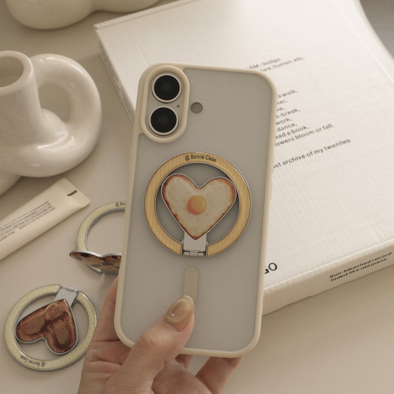 ［ phone grip ］rise heart