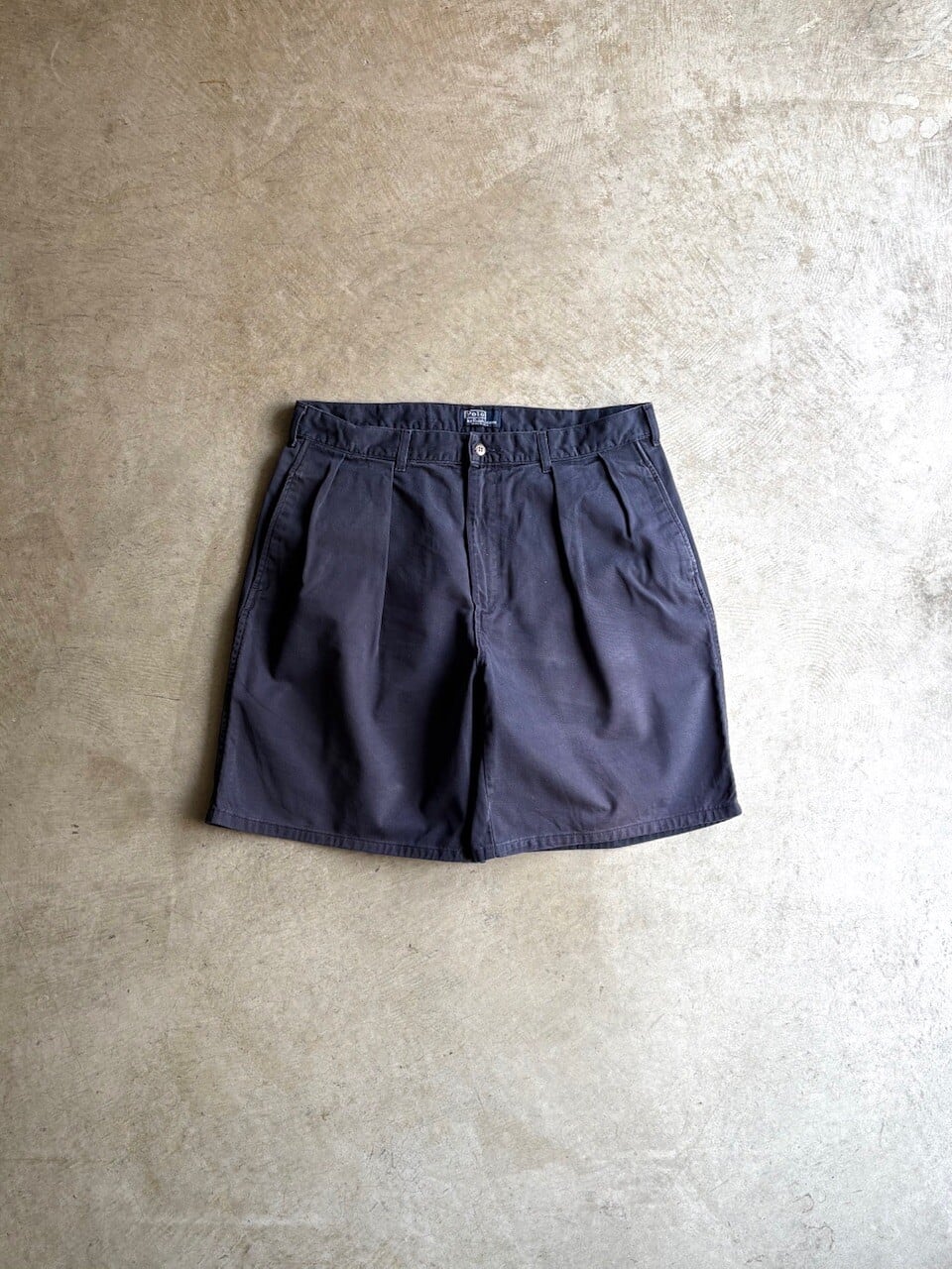 USA製 90's Polo by Ralph Lauren “TUCKFRONT COTTON SHORT”【W36】