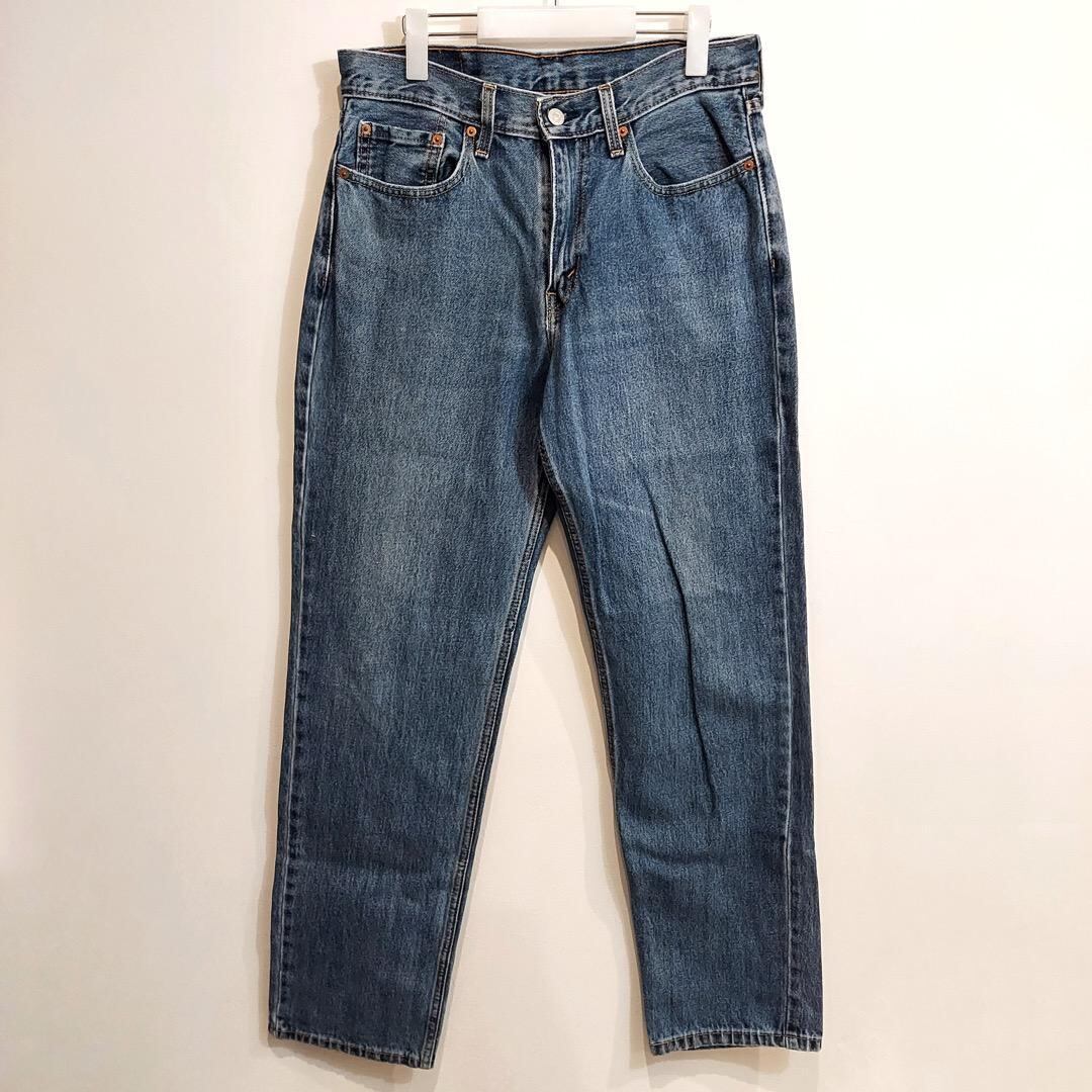 希少】リーバイス550 Levis W38 デニム 青 バギーパンツ 希少】リーバイス550 Levis W38 デニム 青 バギーパンツ