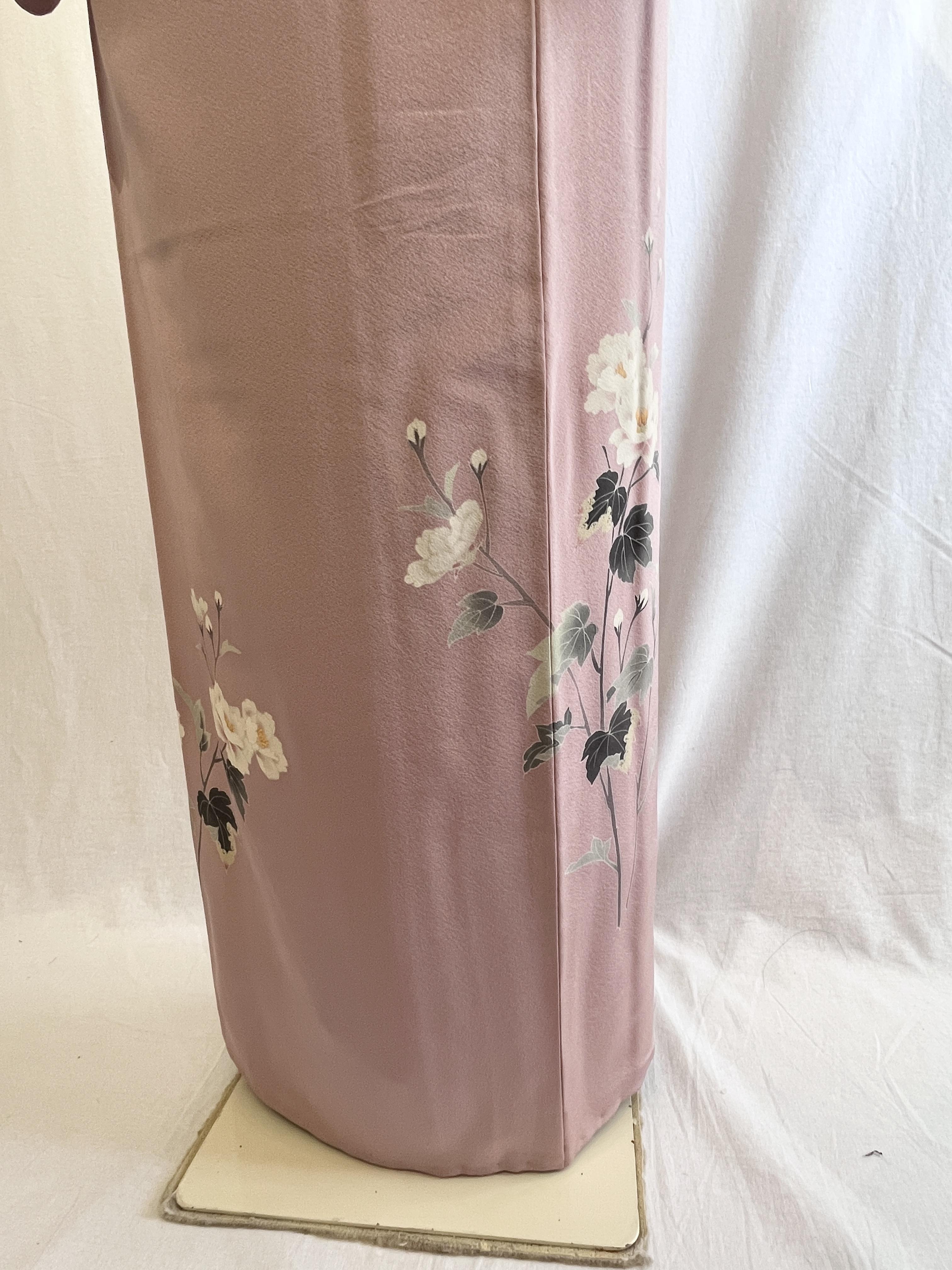 2286 高身長 加賀友禅 訪問着 一つ紋 袷単品 Houmongi (lined kimono