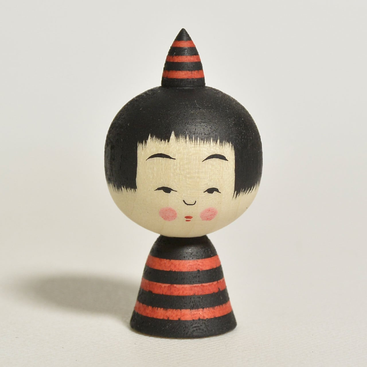 a1伝統こけし！希少 高槁定助 大小2本セット 小鬼ちゃんこけし 約1.5寸 約4.5cm 鈴木明 工人（作並系）#2523