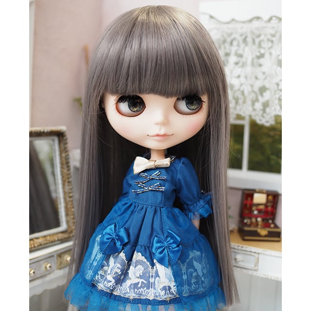 ネオブライス ウィッグ ぱっつんストレート グレイアッシュ 10インチ/ドール Blythe Pulip | Bonbon rouge Doll  wig shop powered by BASE