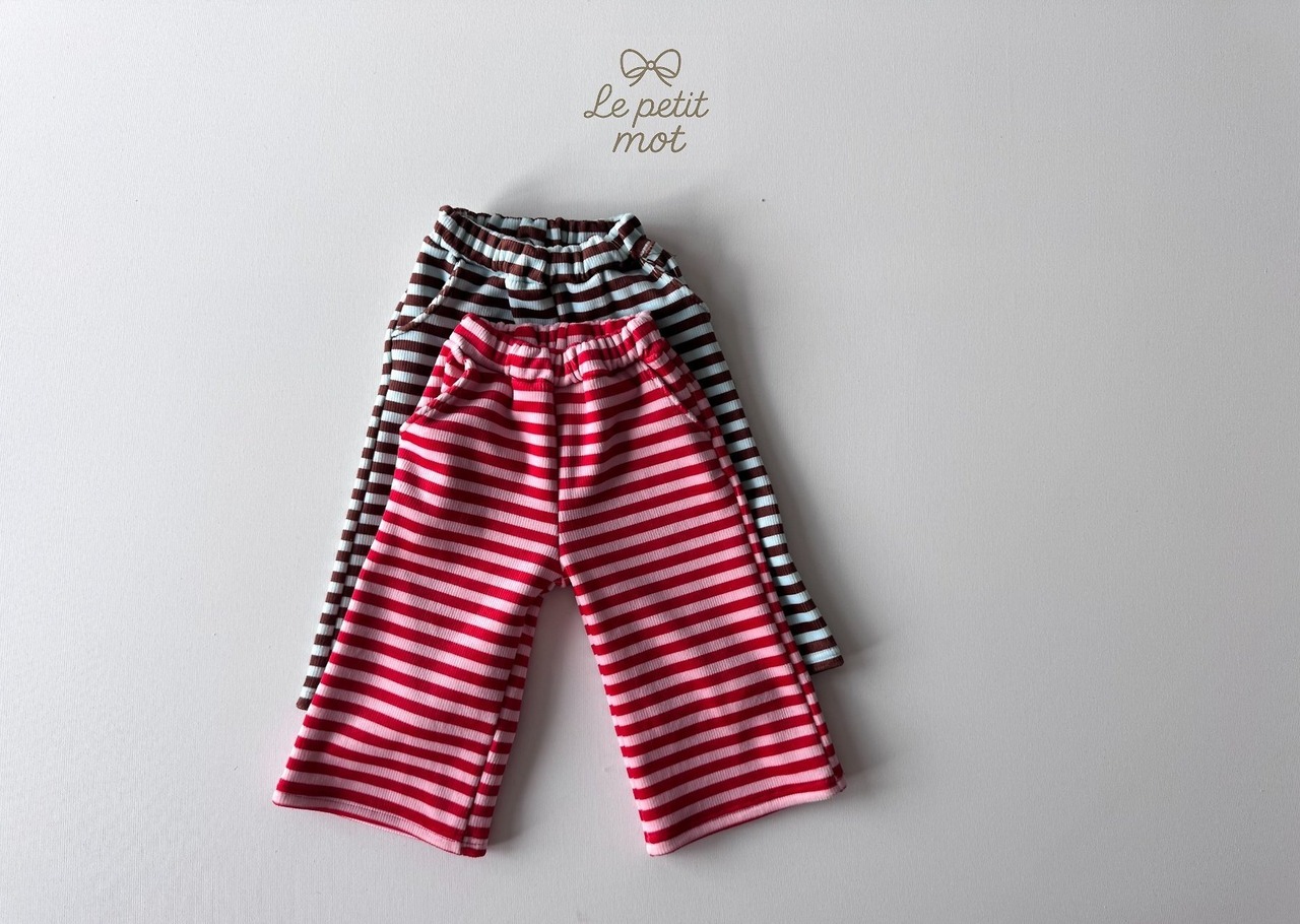 le petit mot［取寄］stripe turnup pants 26winter