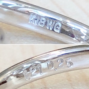 ✨3月誕生石✨アクアマリン❣️ダイヤモンド ダイヤ K18WG リング 指輪