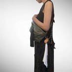 ZOZOTTE バッグチャーム/キーホルダー/刺繍ハンカチ&レザー&シェルチェーン/全6種