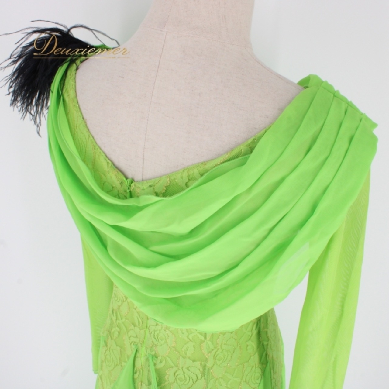 社交ダンス 衣装 スタンダード ドレス ワンピース パーティドレス prima boutique プリマブティック 黄緑 レース 花柄 フロート グリーン系 鮮やか 柔らかい 軽やか シルエット フレッシュ フロール デザイン ドレスアップ 着心地 ステージ衣装 パフォーマンス 結婚式 二次会 発表会 ダンス衣装 おしゃれ レディース スタイリッシュ 輝く